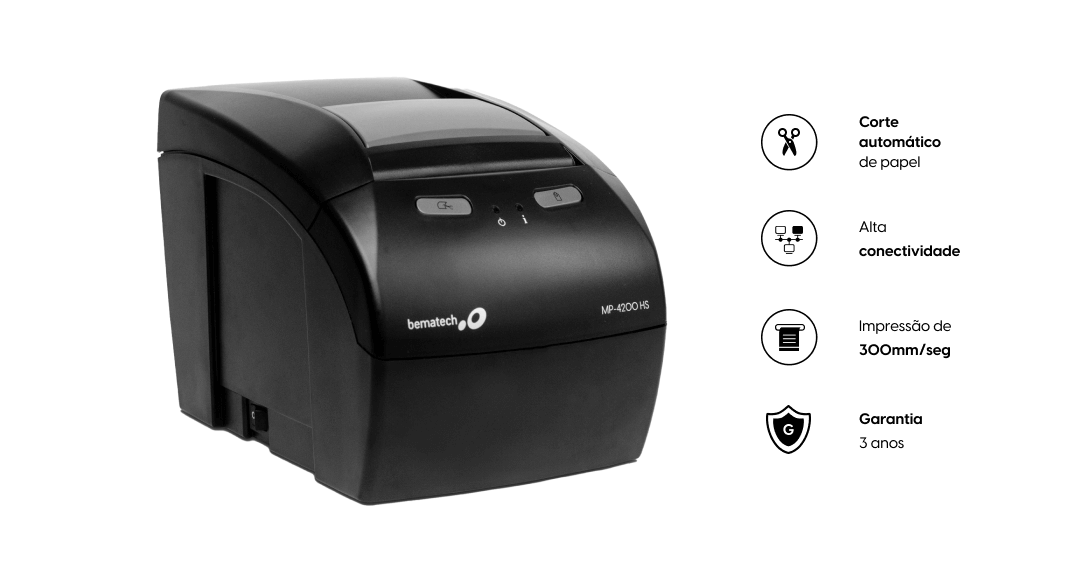 Impressora térmica Bematech MP-4200 HS